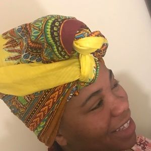 African print head wraps 72x22